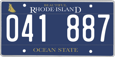 RI license plate 041887