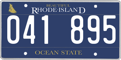 RI license plate 041895
