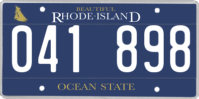 RI license plate 041898