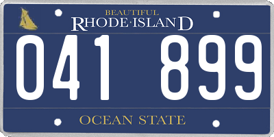 RI license plate 041899