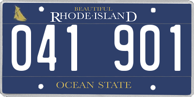 RI license plate 041901