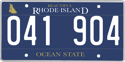 RI license plate 041904