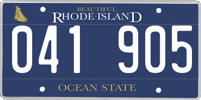 RI license plate 041905