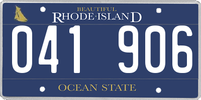 RI license plate 041906