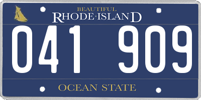 RI license plate 041909