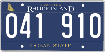 RI license plate 041910