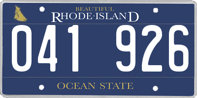 RI license plate 041926