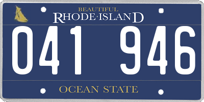 RI license plate 041946