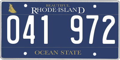 RI license plate 041972