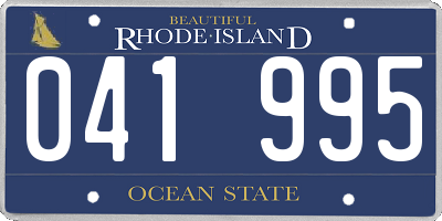 RI license plate 041995