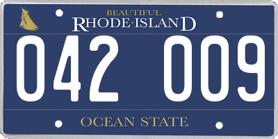 RI license plate 042009