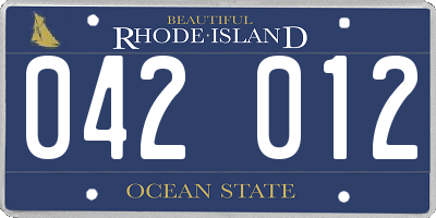 RI license plate 042012