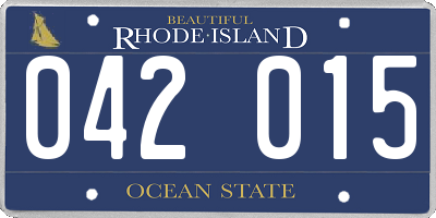 RI license plate 042015