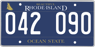 RI license plate 042090