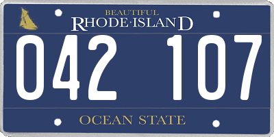 RI license plate 042107