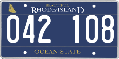 RI license plate 042108