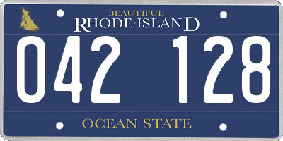 RI license plate 042128