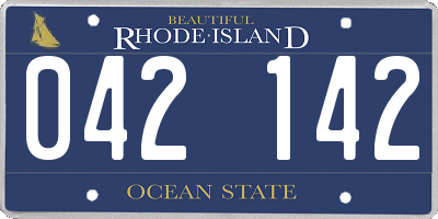 RI license plate 042142