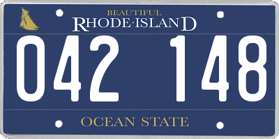 RI license plate 042148