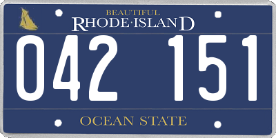 RI license plate 042151