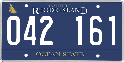 RI license plate 042161