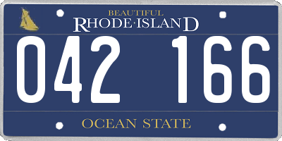 RI license plate 042166