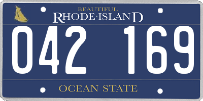 RI license plate 042169