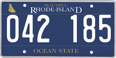 RI license plate 042185