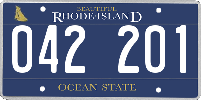 RI license plate 042201