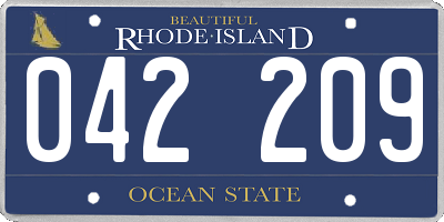 RI license plate 042209