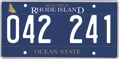 RI license plate 042241