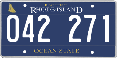 RI license plate 042271