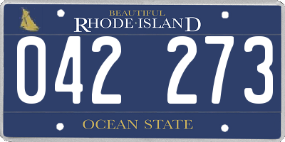 RI license plate 042273
