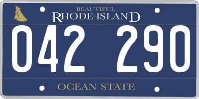 RI license plate 042290