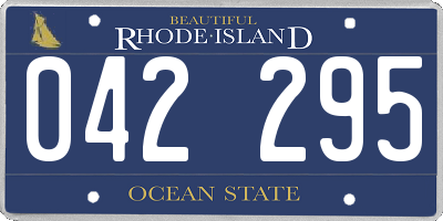 RI license plate 042295