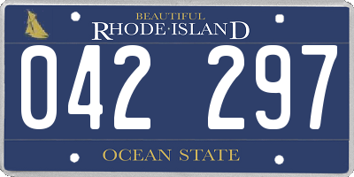RI license plate 042297