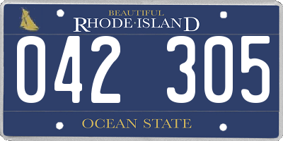 RI license plate 042305