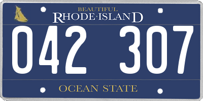 RI license plate 042307