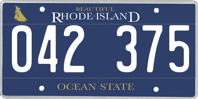 RI license plate 042375