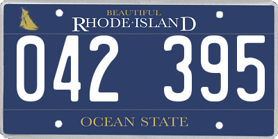 RI license plate 042395