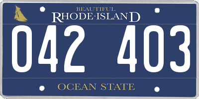 RI license plate 042403