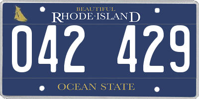 RI license plate 042429