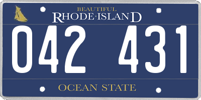 RI license plate 042431