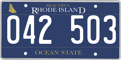 RI license plate 042503
