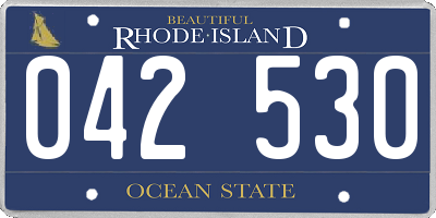 RI license plate 042530