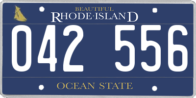 RI license plate 042556