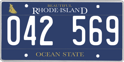 RI license plate 042569
