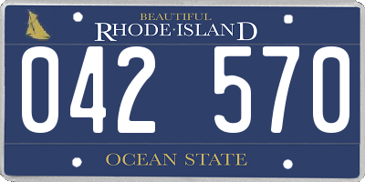 RI license plate 042570