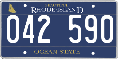 RI license plate 042590