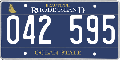 RI license plate 042595